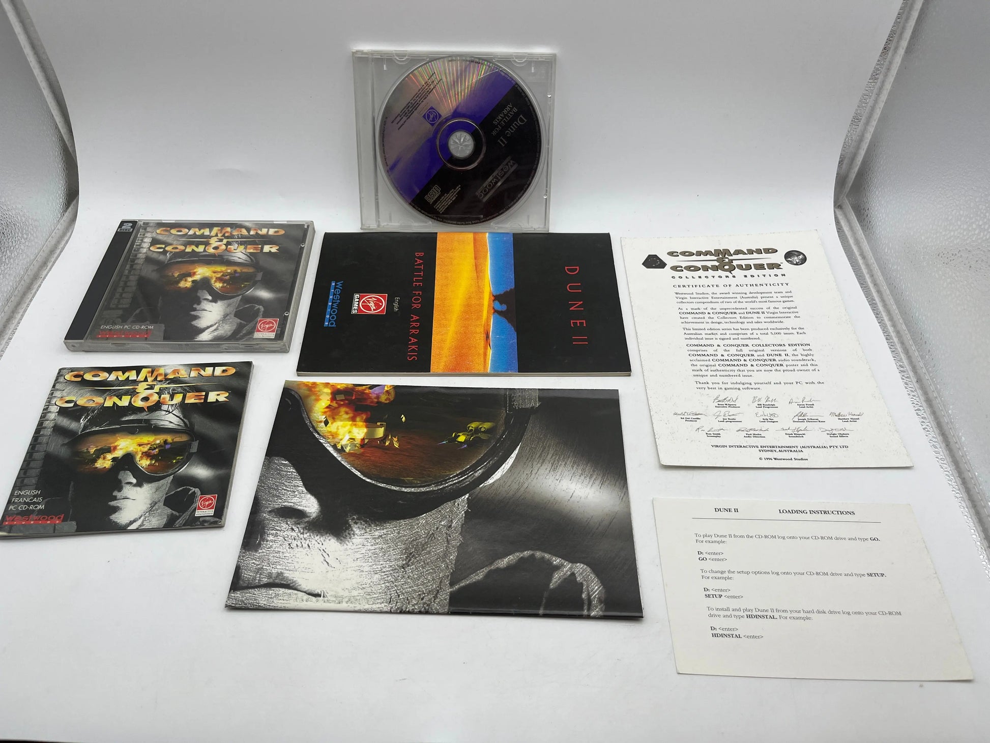 Command & Conquer Collectors Edition (Dune II) PC game Original 96 Vintage CDROM FRENLY BRICKS - Open 7 Days
