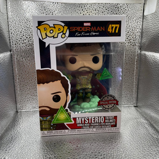 Spider-Man: Far From Home - Mysterio Unmasked Pop! Vinyl Figure 477 FRENLY BRICKS - Open 7 Days