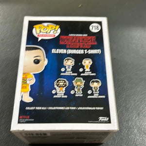 ELEVEN (BURGER T-SHIRT)) #718 Stranger Things Funko Pop Vinyl FRENLY BRICKS - Open 7 Days