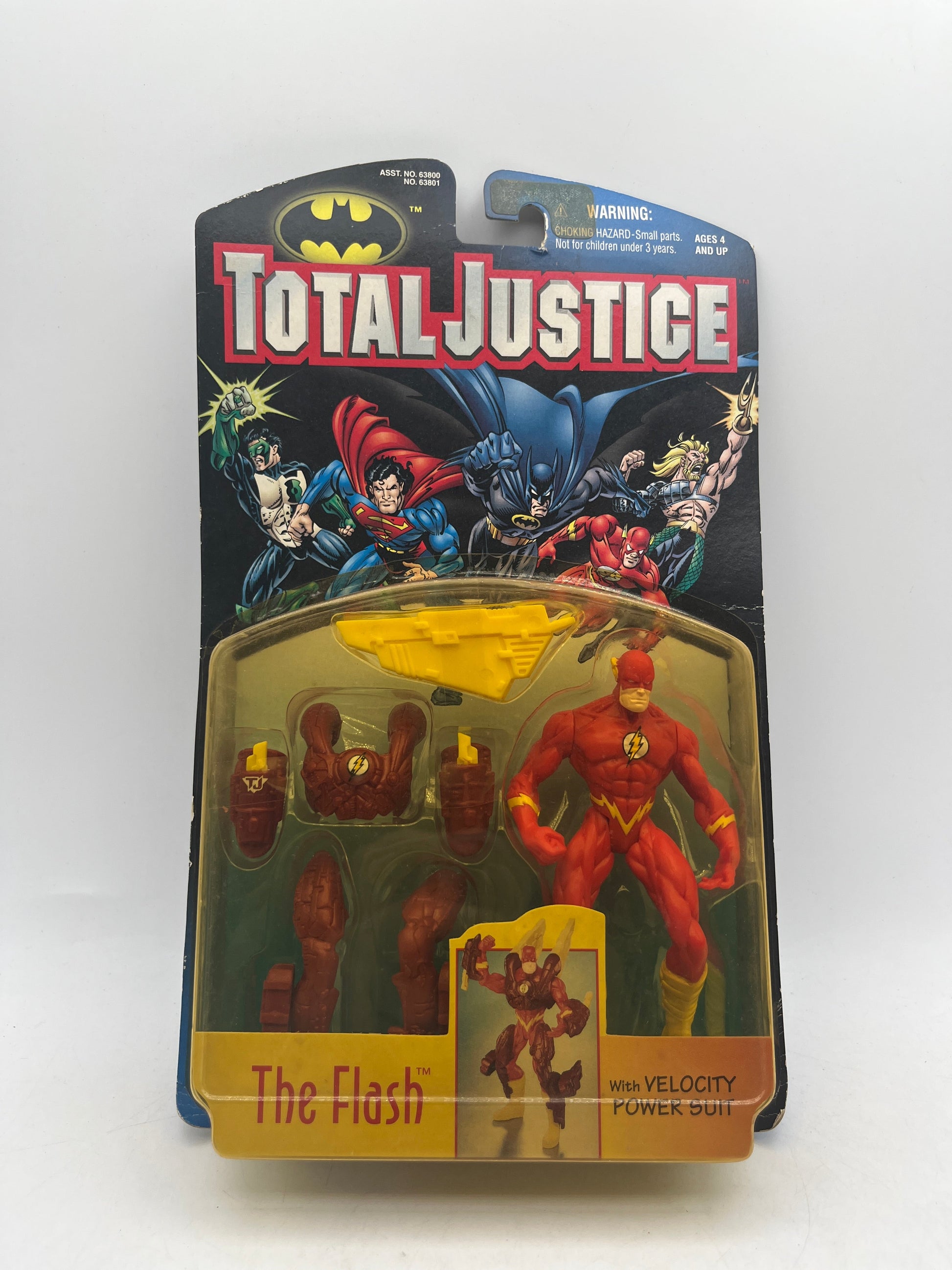 Total Justice THE FLASH Action Figure Velocity Power Suit 1996 Kenner FRENLY BRICKS - Open 7 Days