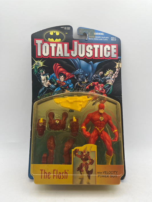Total Justice THE FLASH Action Figure Velocity Power Suit 1996 Kenner FRENLY BRICKS - Open 7 Days