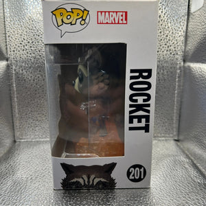 Funko Pop Vinyl Marvel # 201 Rocket FRENLY BRICKS - Open 7 Days