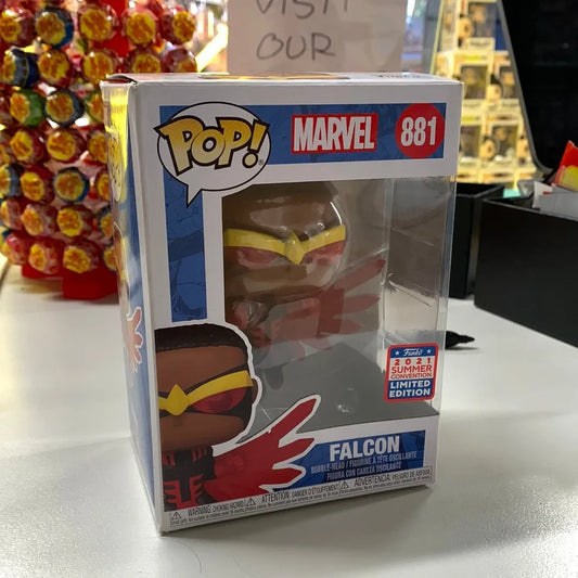 Marvel - Falcon Pop! Vinyl #881 (2021 Summer Convention) FRENLY BRICKS - Open 7 Days