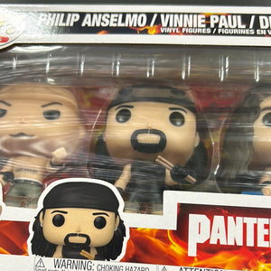 Pop Vinyl 4 Pack Pantera Rocks philip Vinnie Dimebag Rex FRENLY BRICKS - Open 7 Days