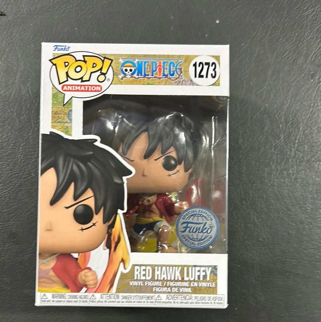 Pop Vinyl One Piece #1273 Red Hawk Luffy FRENLY BRICKS - Open 7 Days