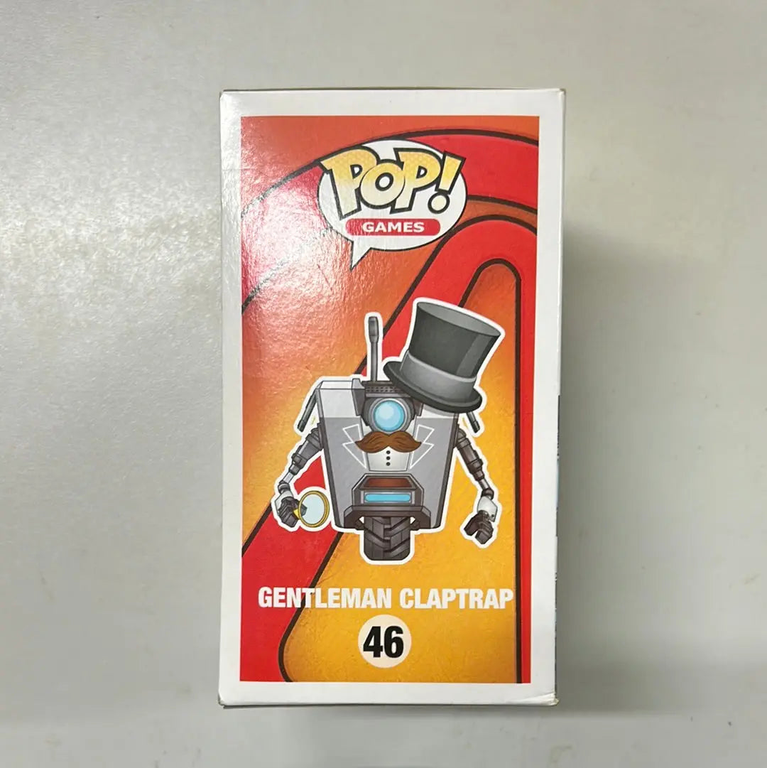 Pop Vinyl Borderlands #46 Gentlemen Claptrap FRENLY BRICKS - Open 7 Days