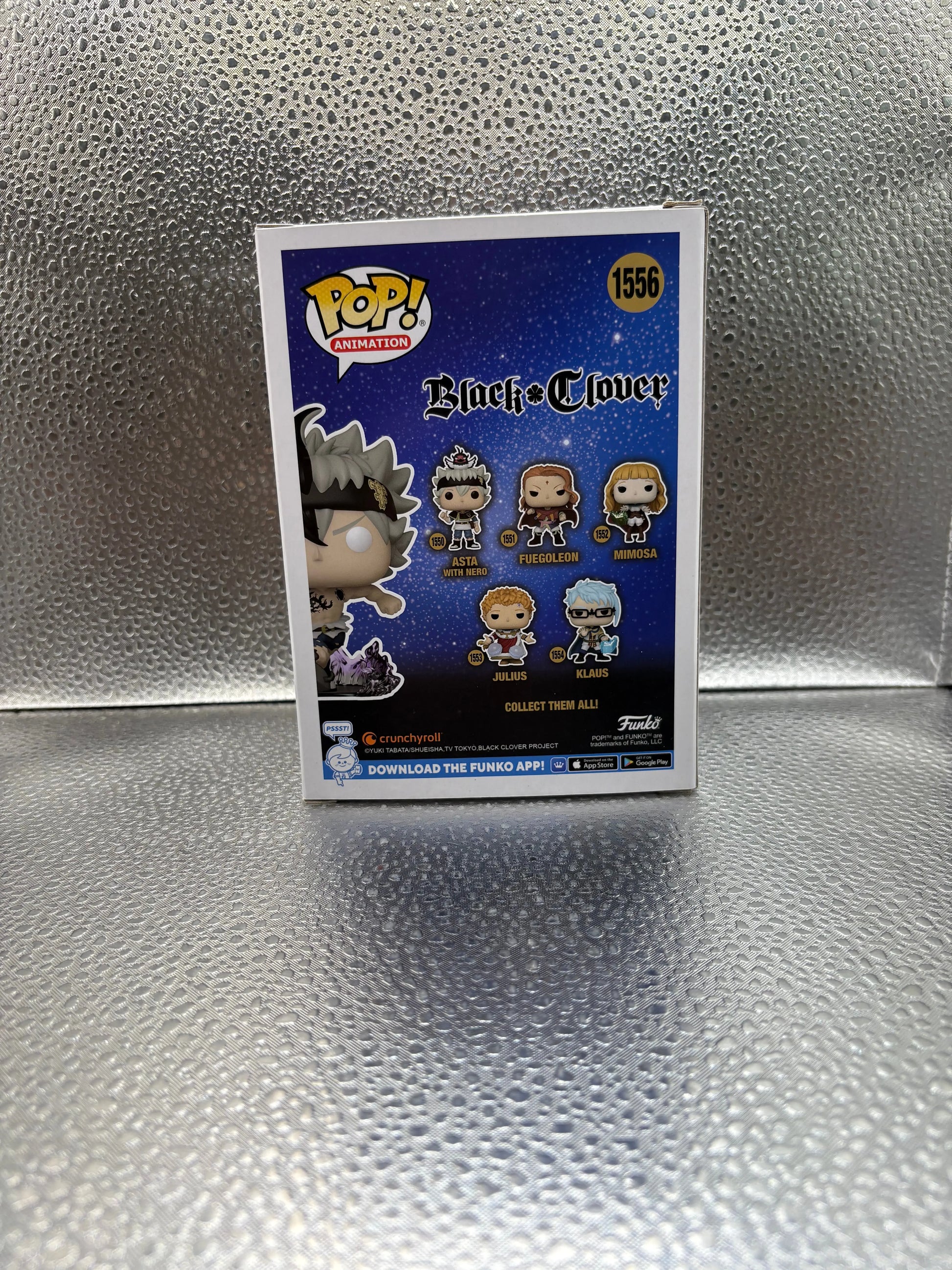 Funko pop Vinyl #1556 Black Clover Black Asta FRENLY BRICKS - Open 7 Days