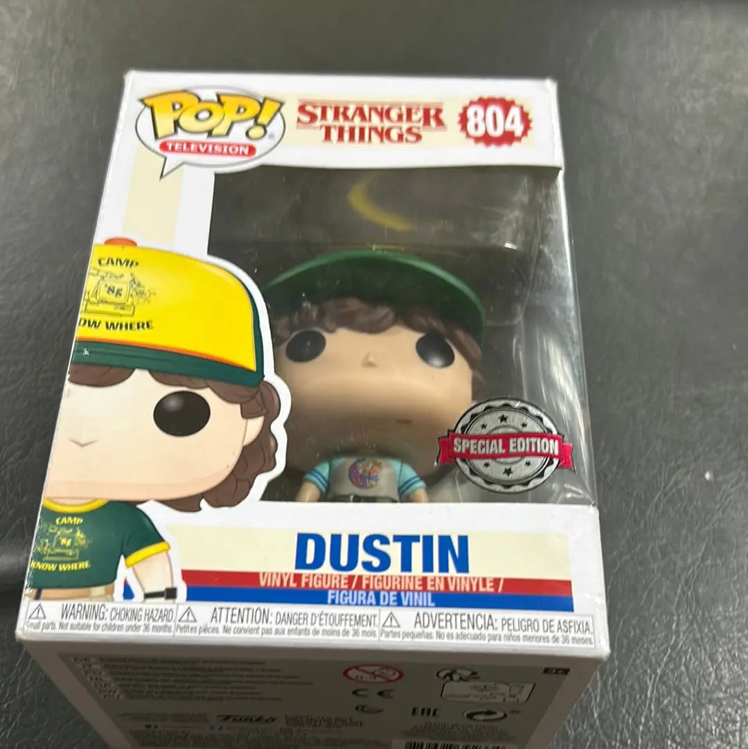 Stranger Things Funko Pop Vinyl Dustin #804 Special Edition FRENLY BRICKS - Open 7 Days