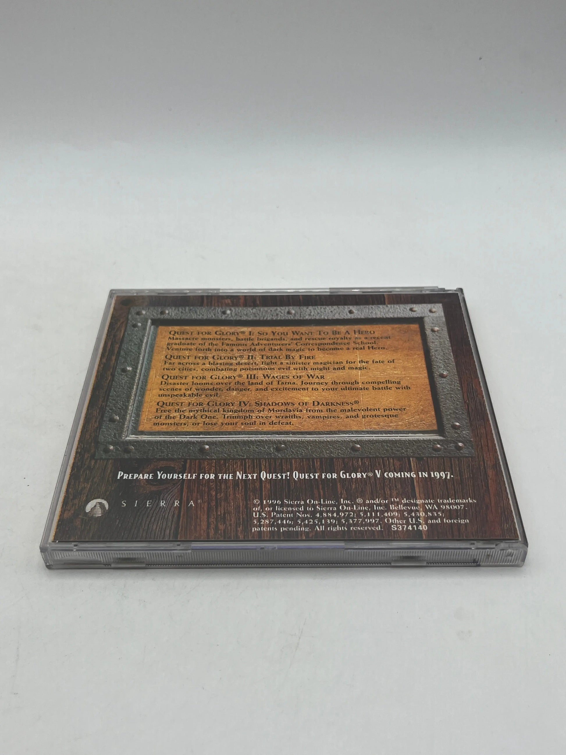 “Quest for Glory” Anthology I II III IV Big Box PC MS-DOS / WINDOWS CD Sierra FRENLY BRICKS - Open 7 Days