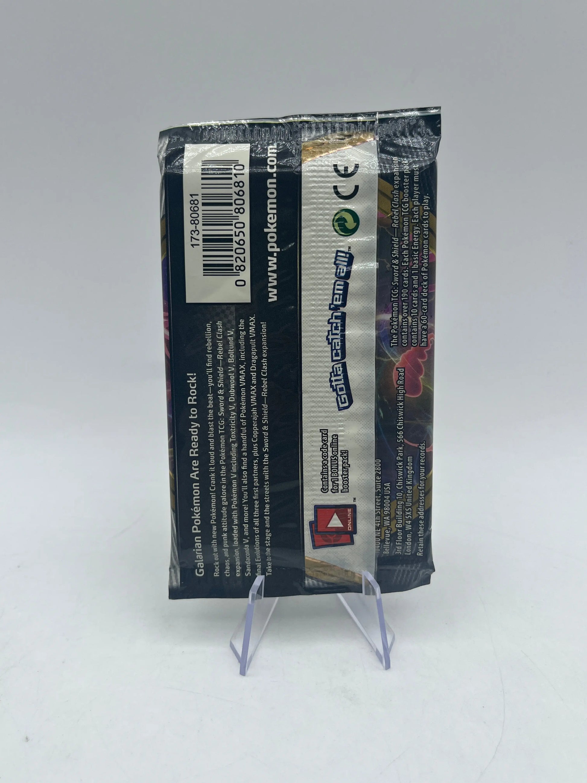 Pokémon TCG: Sword & Shield Rebel Clash Art Set 4x Boosters Factory Sealed FRENLY BRICKS - Open 7 Days
