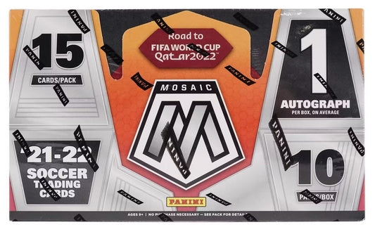 2021-22 PANINI MOSAIC ROAD TO FIFA WORLD CUP SOCCER HOBBY BOX FRENLY BRICKS - Open 7 Days