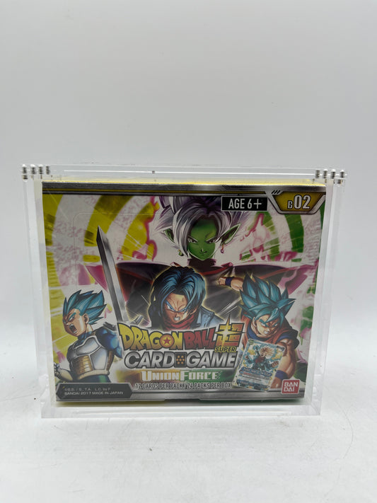 Dragon Ball Super - Union Force Booster Box B02 - Factory Sealed With Acrylic FRENLY BRICKS - Open 7 Days