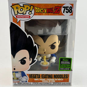 Funko POP! Animation Dragon Ball Z - Vegeta (Eating Noodles) #758 - 2020 Limited Edition FRENLY BRICKS - Open 7 Days