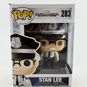 Funko POP! Marvel Captain America The Winter Solider - Stan Lee #283 FRENLY BRICKS - Open 7 Days