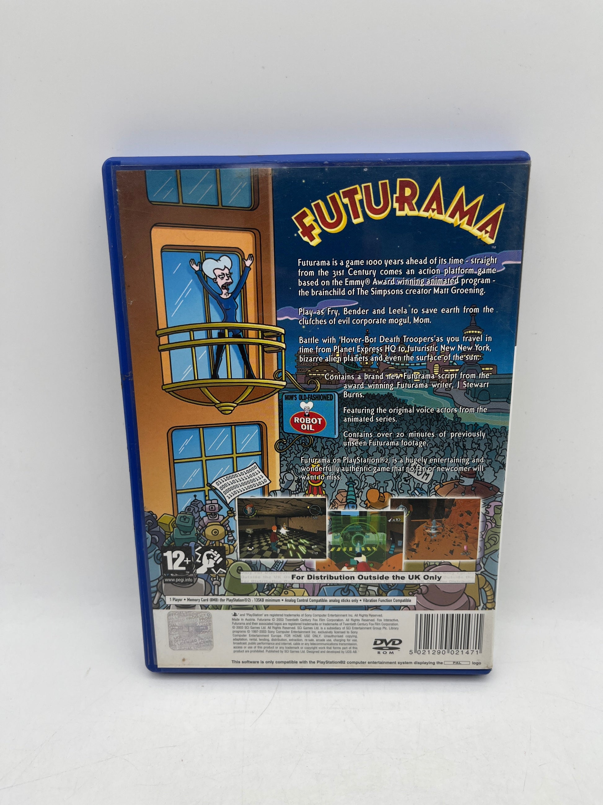 PlayStation 2 PS2 Futurama (PAL) 2003 FRENLY BRICKS - Open 7 Days