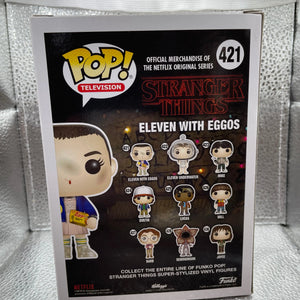 Eleven with Eggos 421 ~ Stranger Things ~ Funko Pop Vinyl ~ Netflix Television FRENLY BRICKS - Open 7 Days