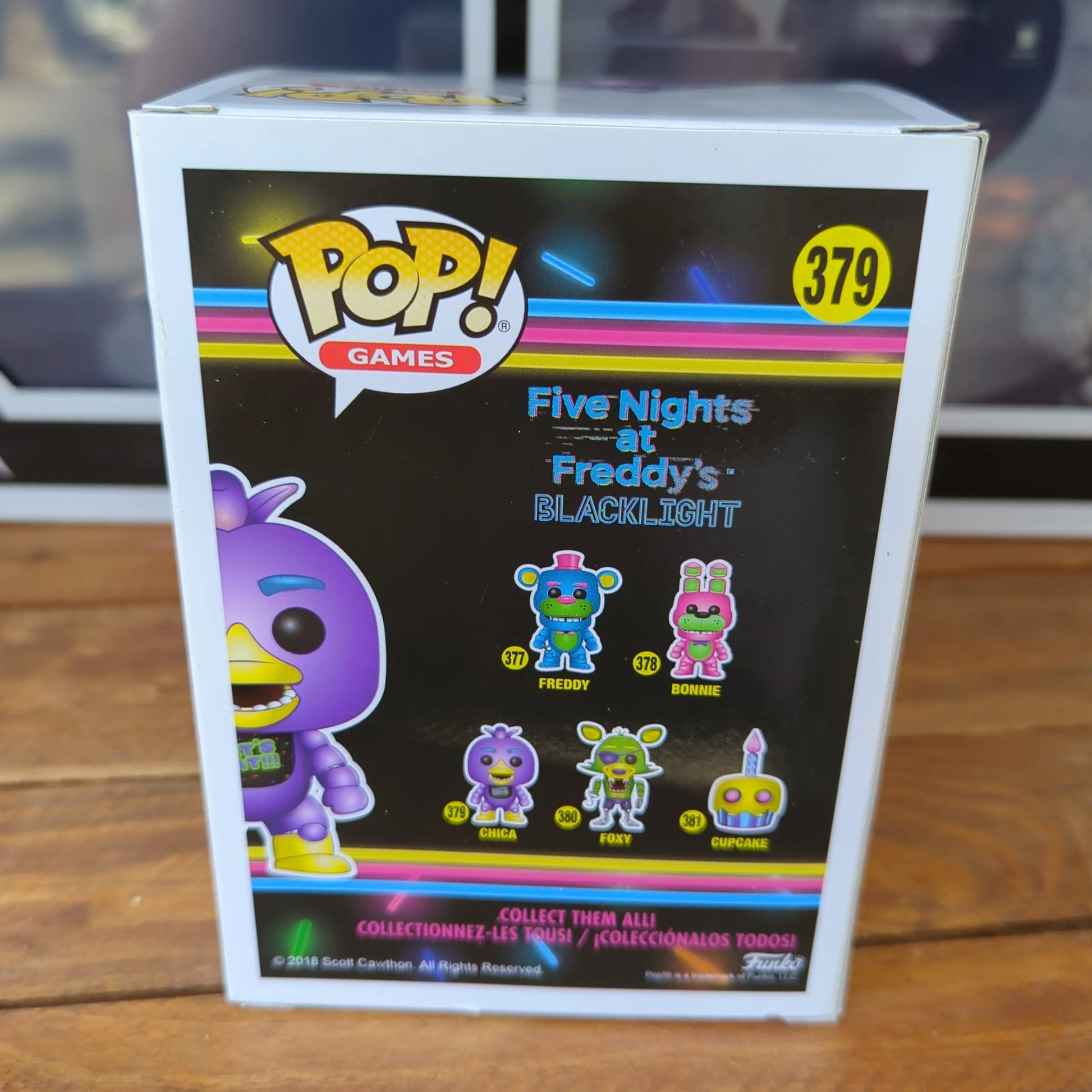 FUNKO POP Vinyl BLACKLIGHT CHICA 379 FNAF - FRENLY BRICKS - Open 7 Days