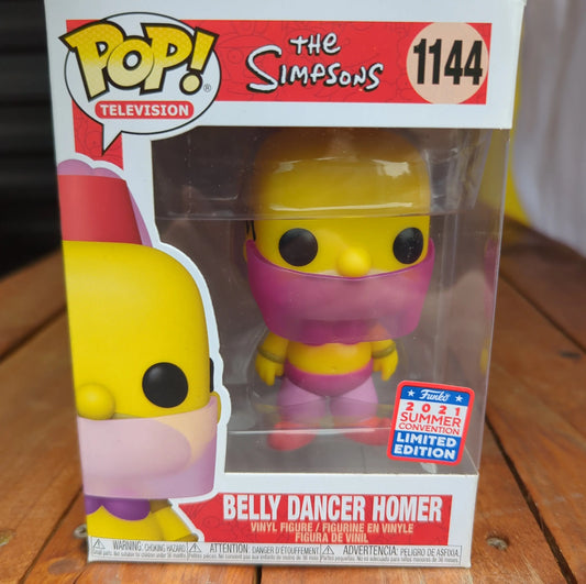 FUNKO POP VINYL BELLY DANCER HOMER 2021 SUMMER CONVENTION 1144 Simpsons - FRENLY BRICKS - Open 7 Days