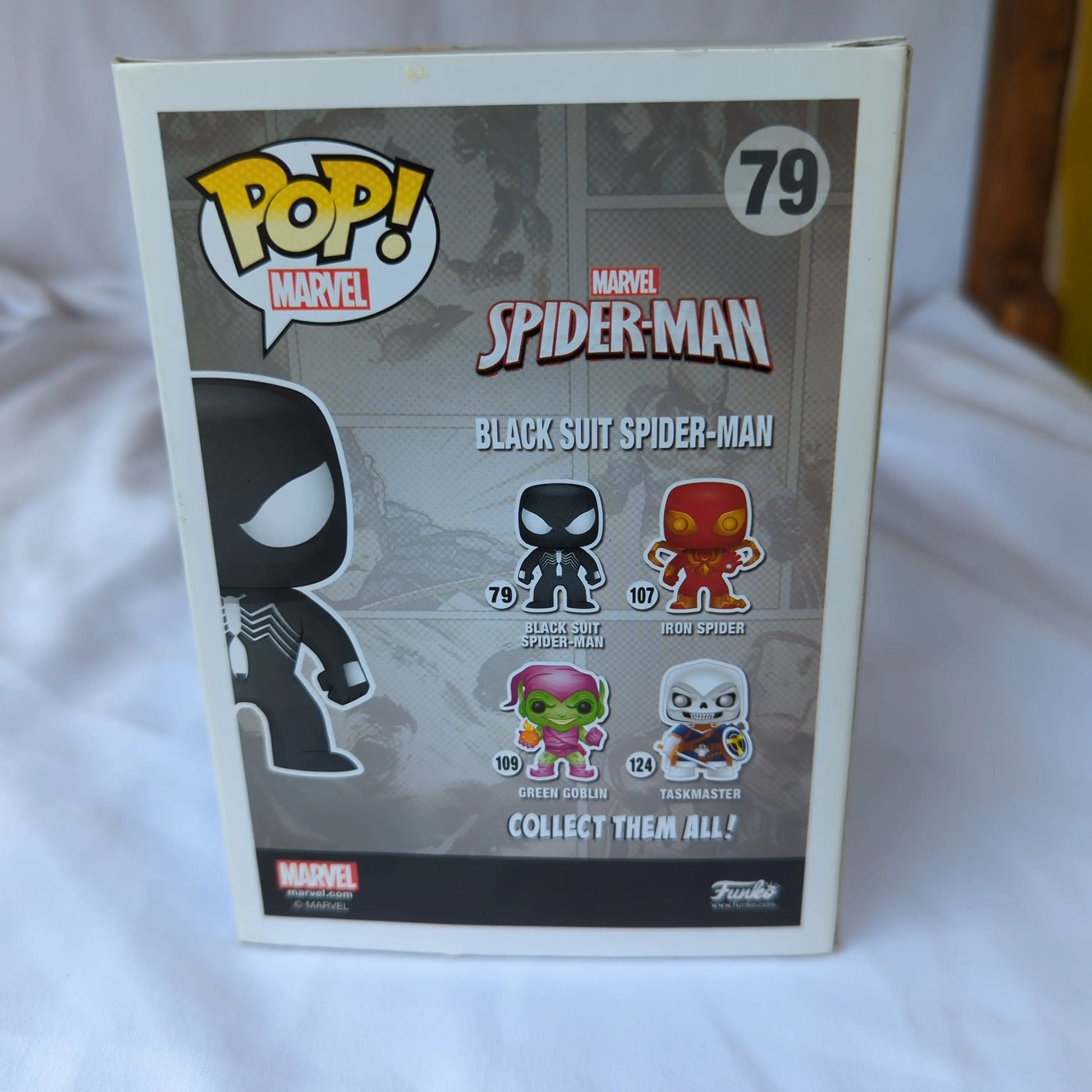 FUNKO POP VINYL Black Suit Spider-Man GLOW Marvel - FRENLY BRICKS - Open 7 Days