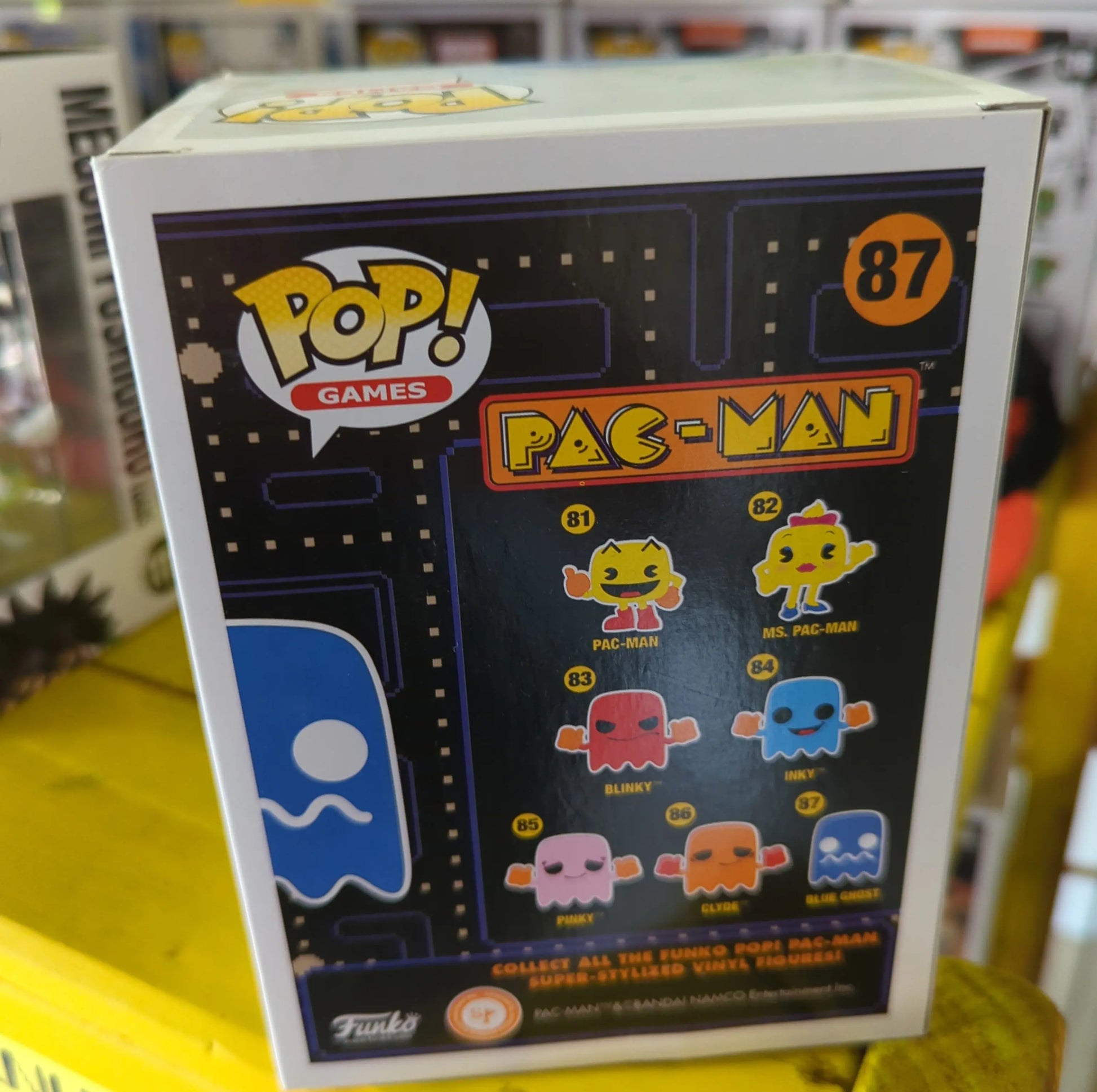 FUNKO POP VINYL PAC-MAN 87 BLUE GHOST - Games - FRENLY BRICKS - Open 7 Days