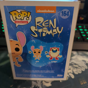 FUNKO POP VINYL REN - REN AND STIMPY 164 *DAMAGED* - FRENLY BRICKS - Open 7 Days