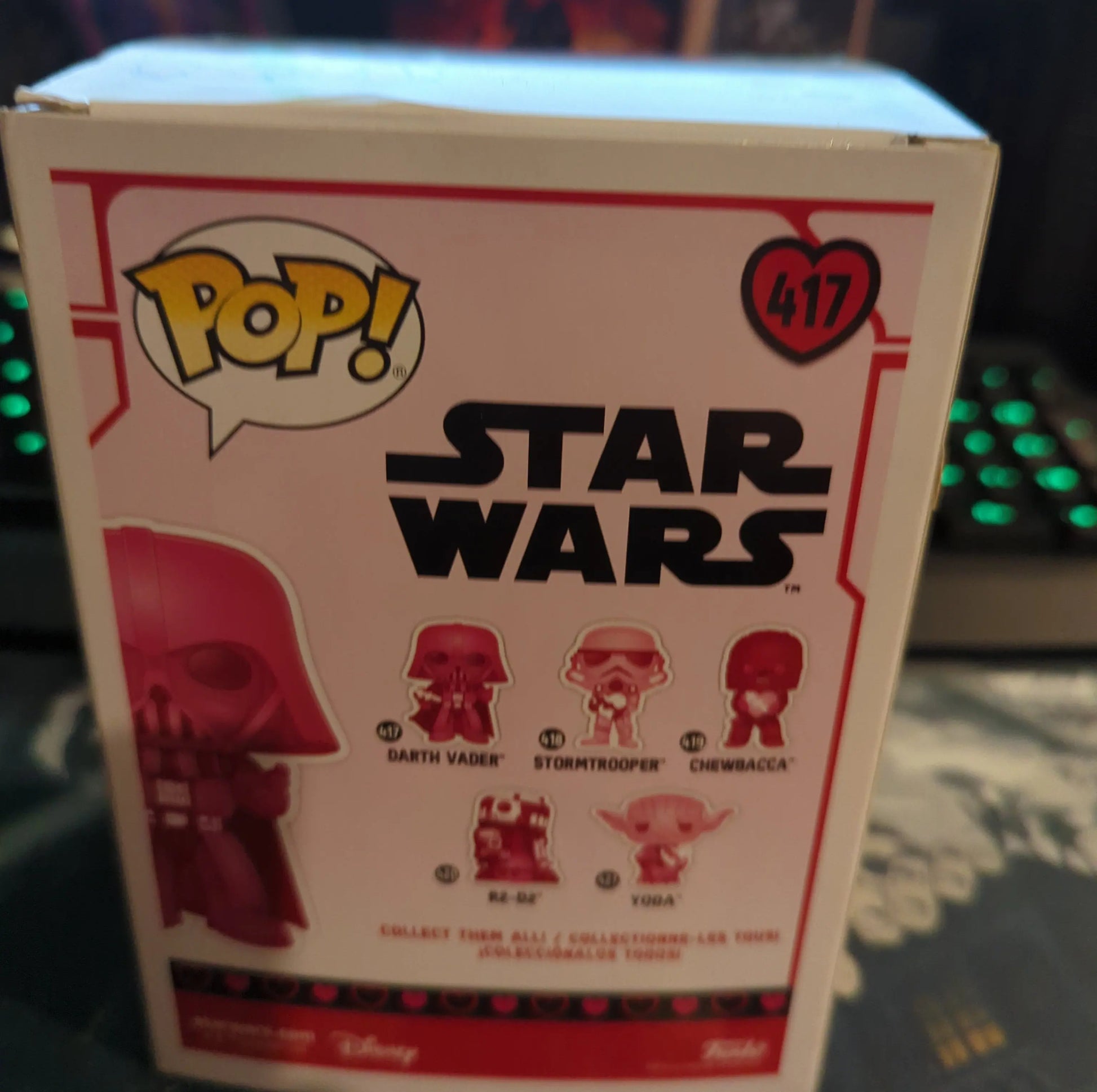 FUNKO POP VINYL DARTH VADER Valentine's Day 417 - FRENLY BRICKS - Open 7 Days