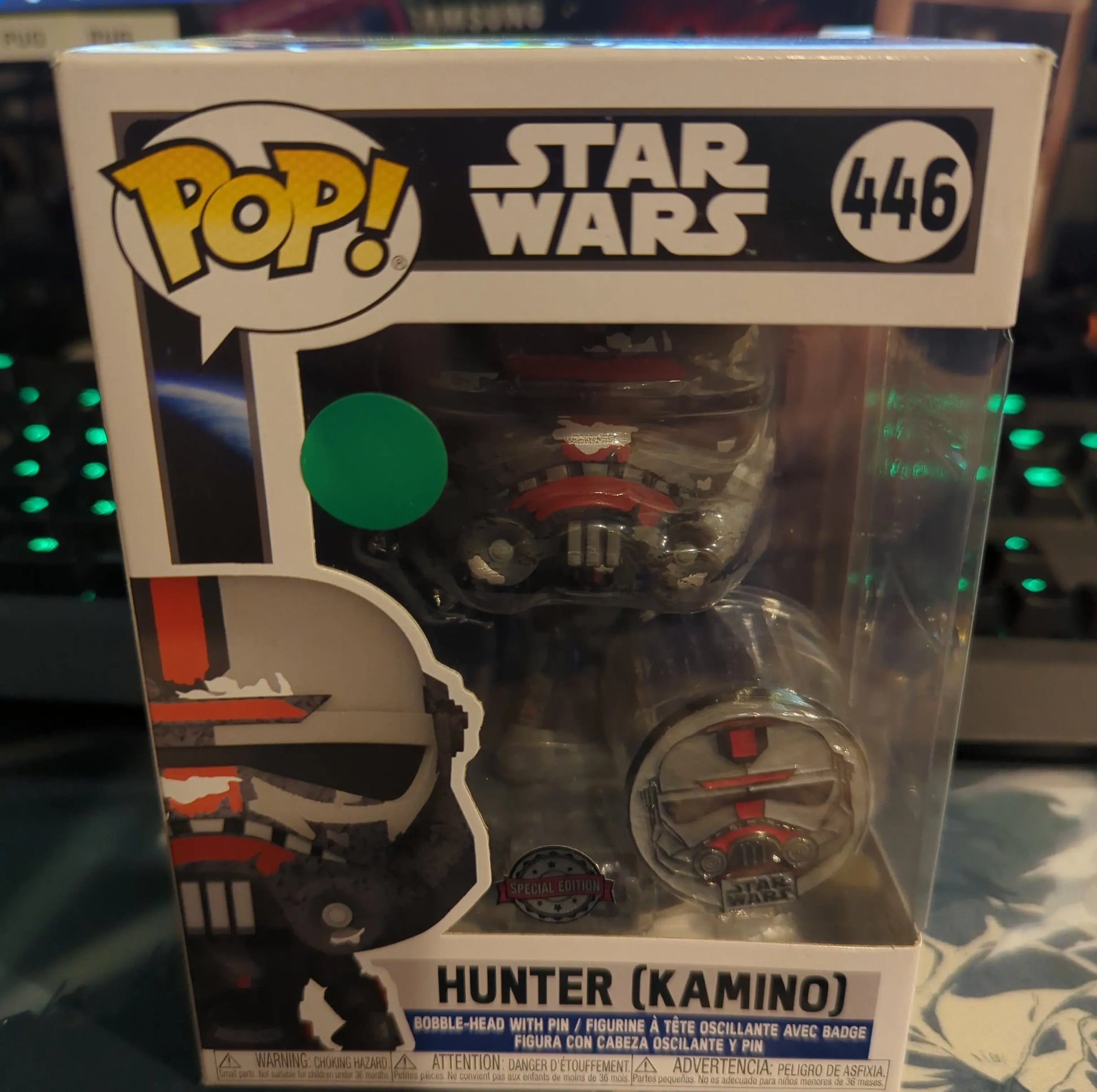 FUNKO POP VINYL STAR Wars Hunter (KAMINO) 446 - FRENLY BRICKS - Open 7 Days