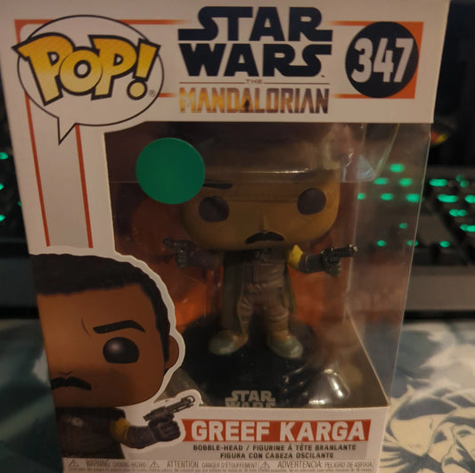 FUNKO POP VINYL STAR WARS MANDALORIAN GREEF KARGA 347 - FRENLY BRICKS - Open 7 Days