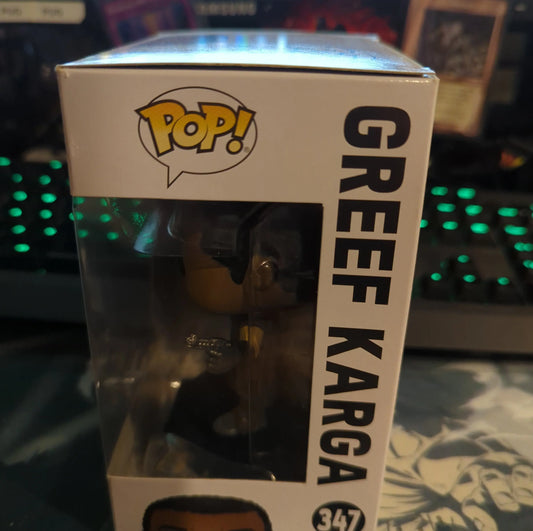 FUNKO POP VINYL STAR WARS MANDALORIAN GREEF KARGA 347 - FRENLY BRICKS - Open 7 Days