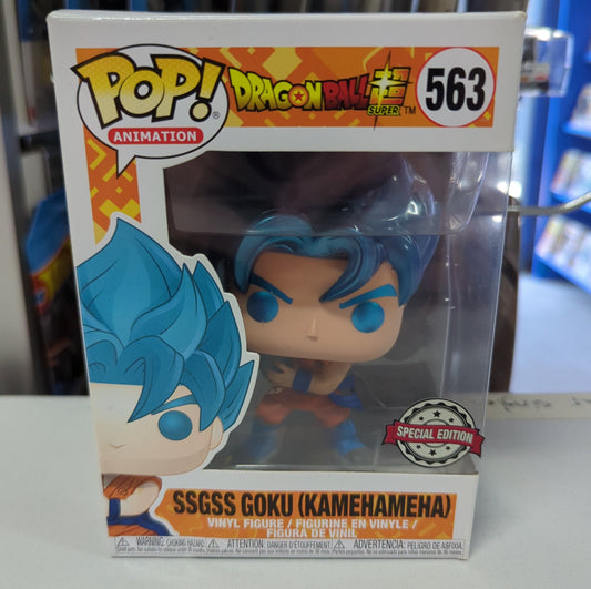 FUNKO POP VINYL - SSGSS GOKU (KAMEHAMEHA) 563 - DragonBall - FRENLY BRICKS - Open 7 Days