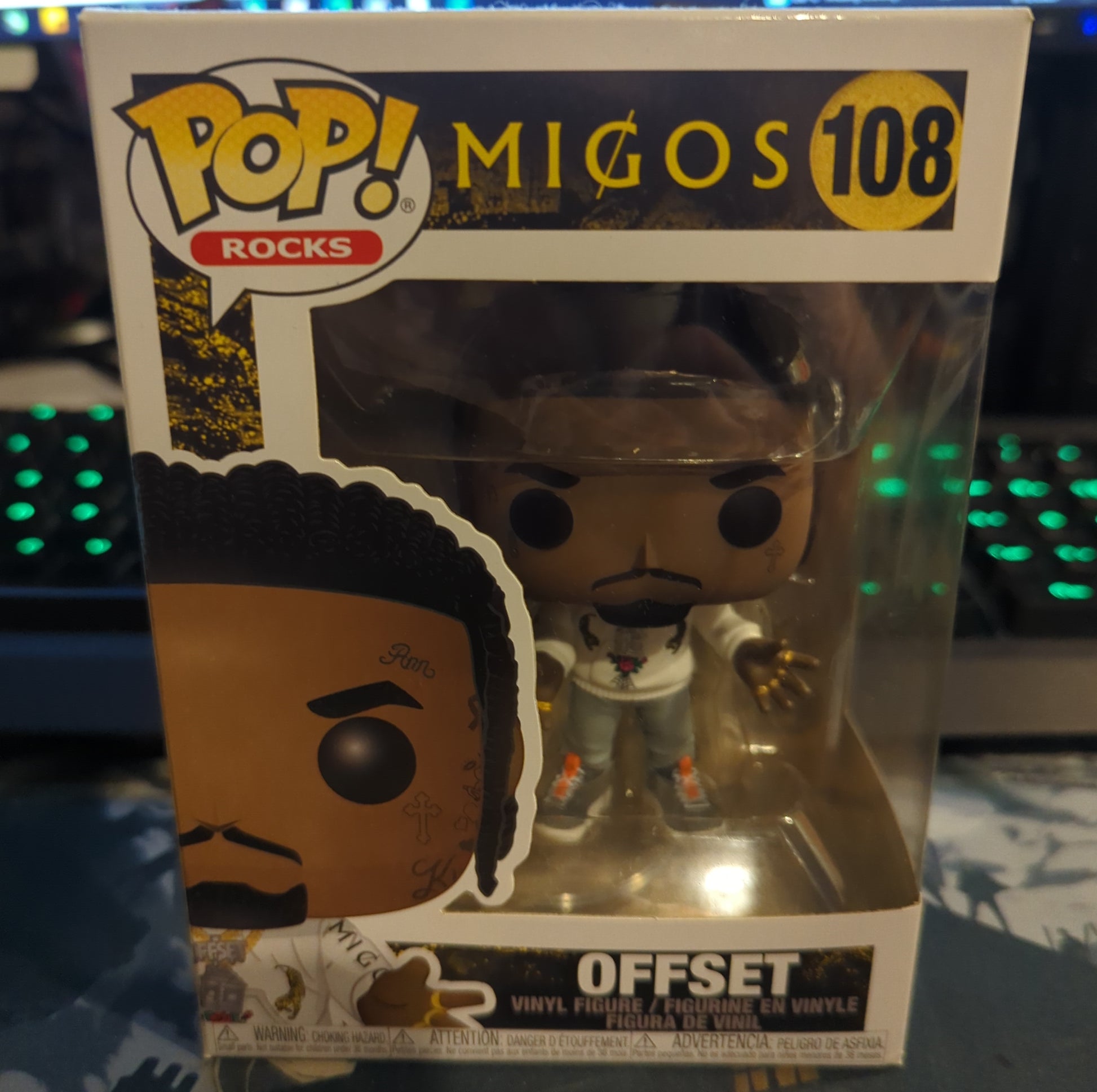 FUNKO POP VINYL - Offset - 108 - Rocks - Migos FRENLY BRICKS