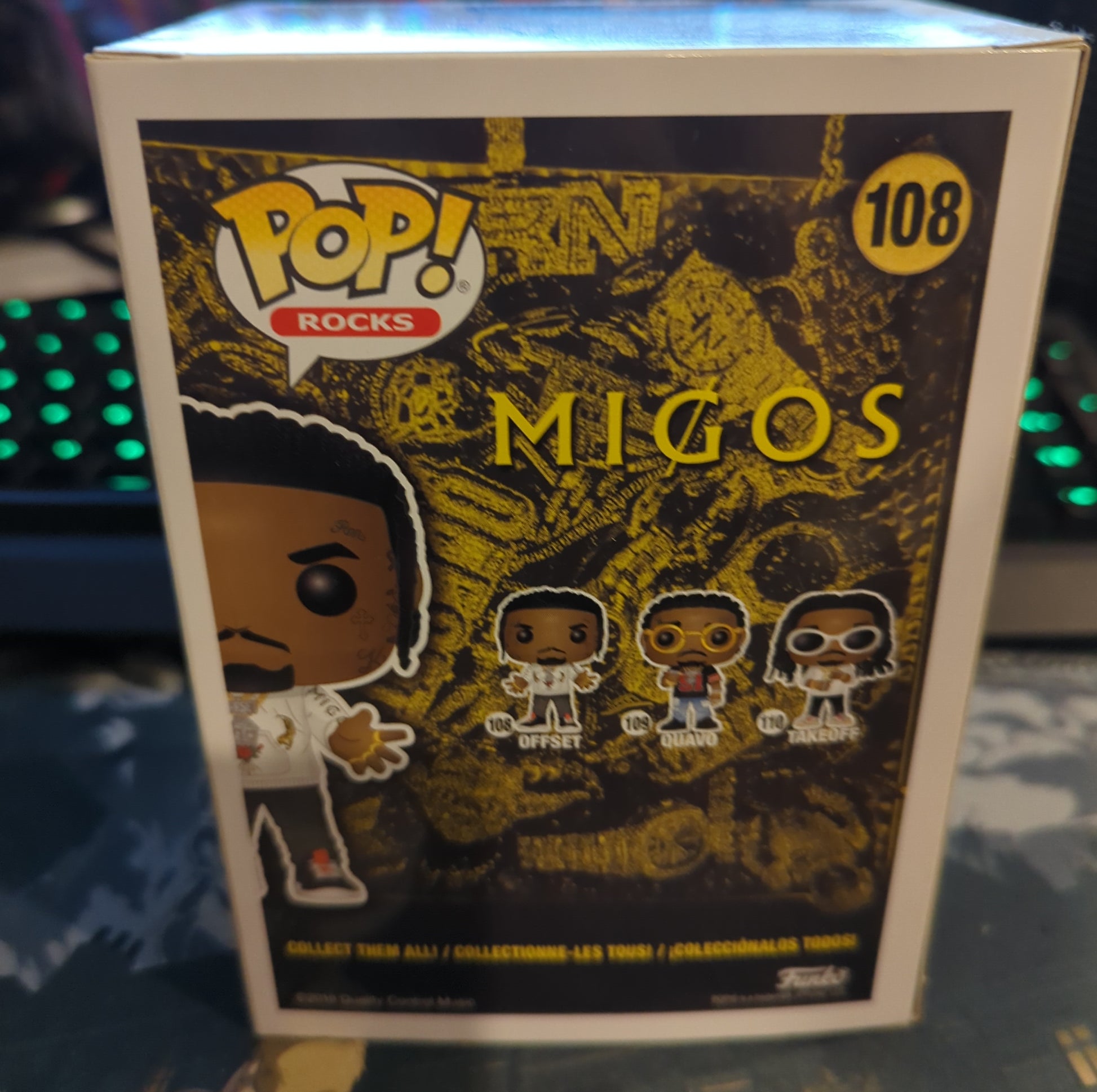 FUNKO POP VINYL - Offset - 108 - Rocks - Migos FRENLY BRICKS