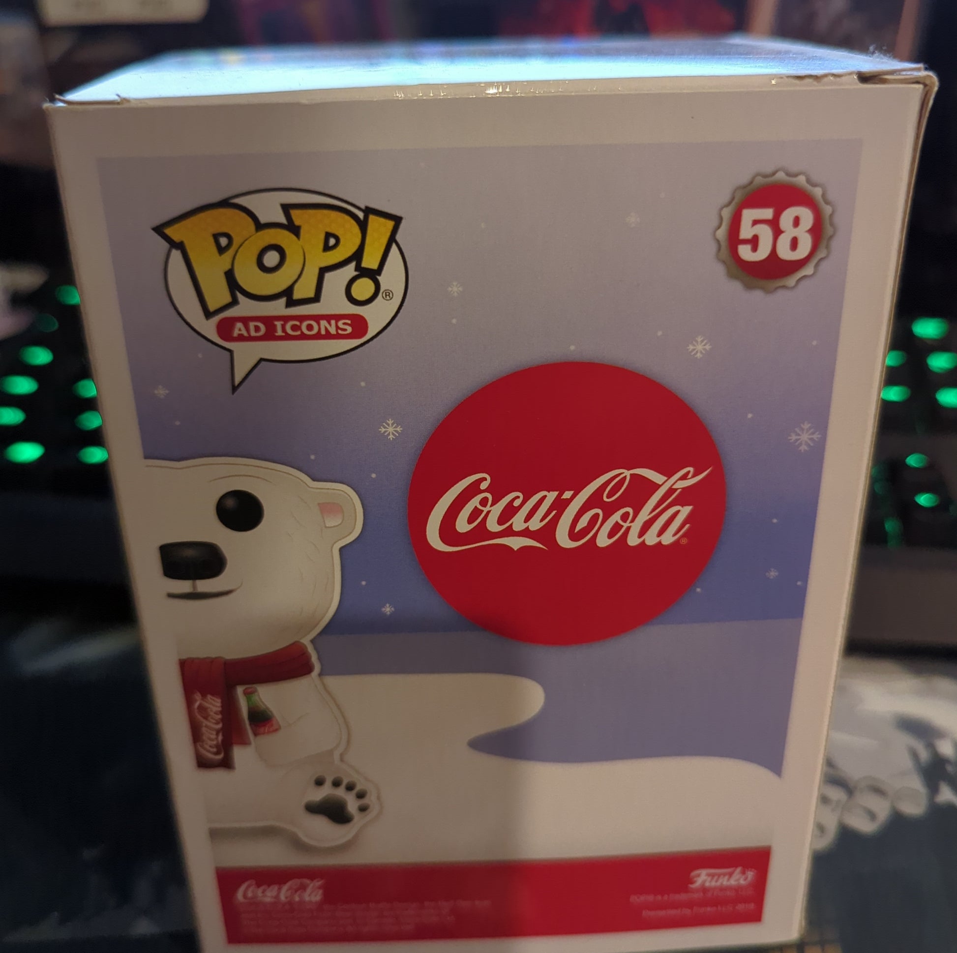 FUNKO POP VINYL - Coca Cola Polar Bear - 58 - AdIcons FRENLY BRICKS