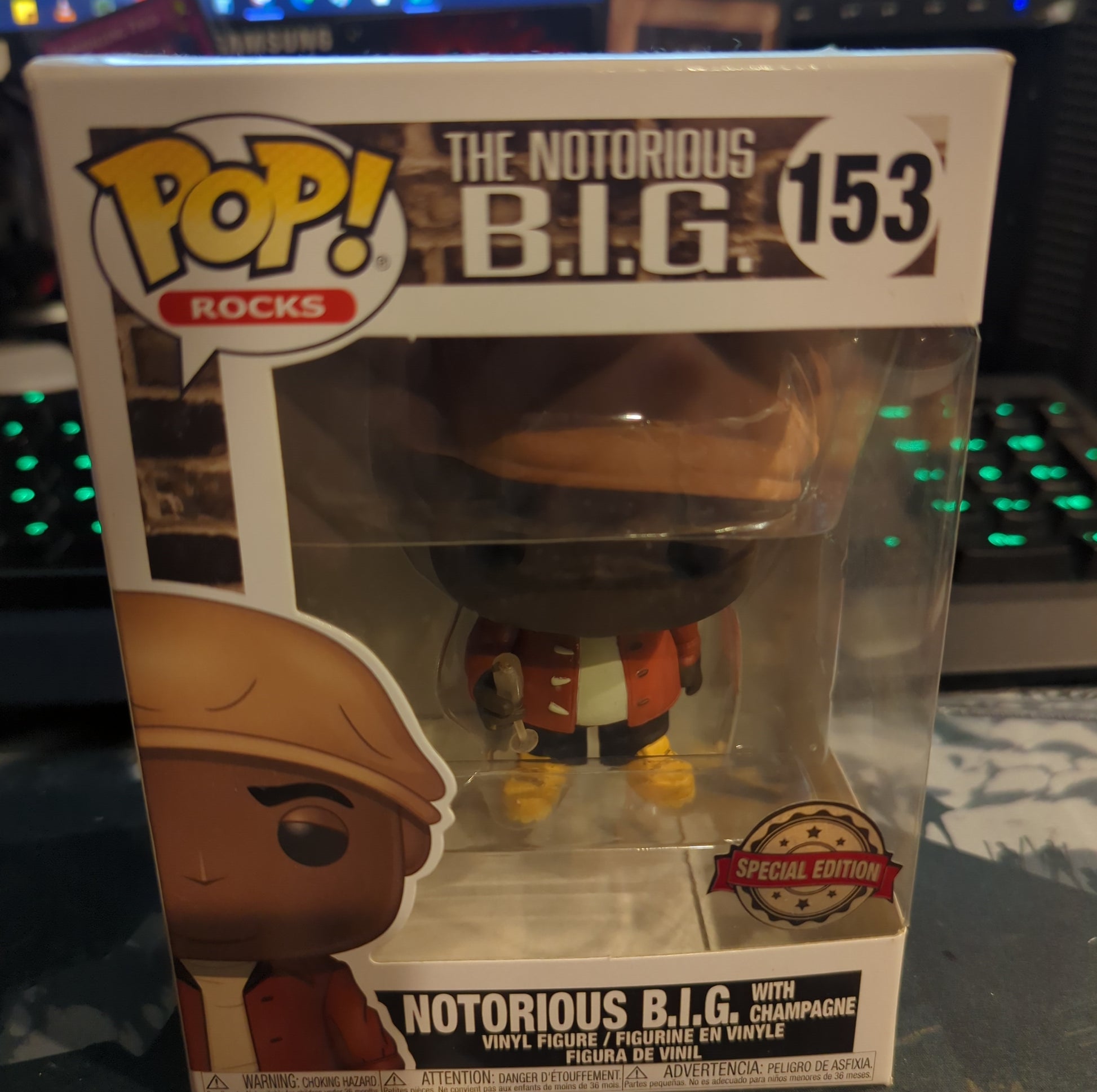 FUNKO POP VINYL - The Notorious BIG - 153 - Rap FRENLY BRICKS