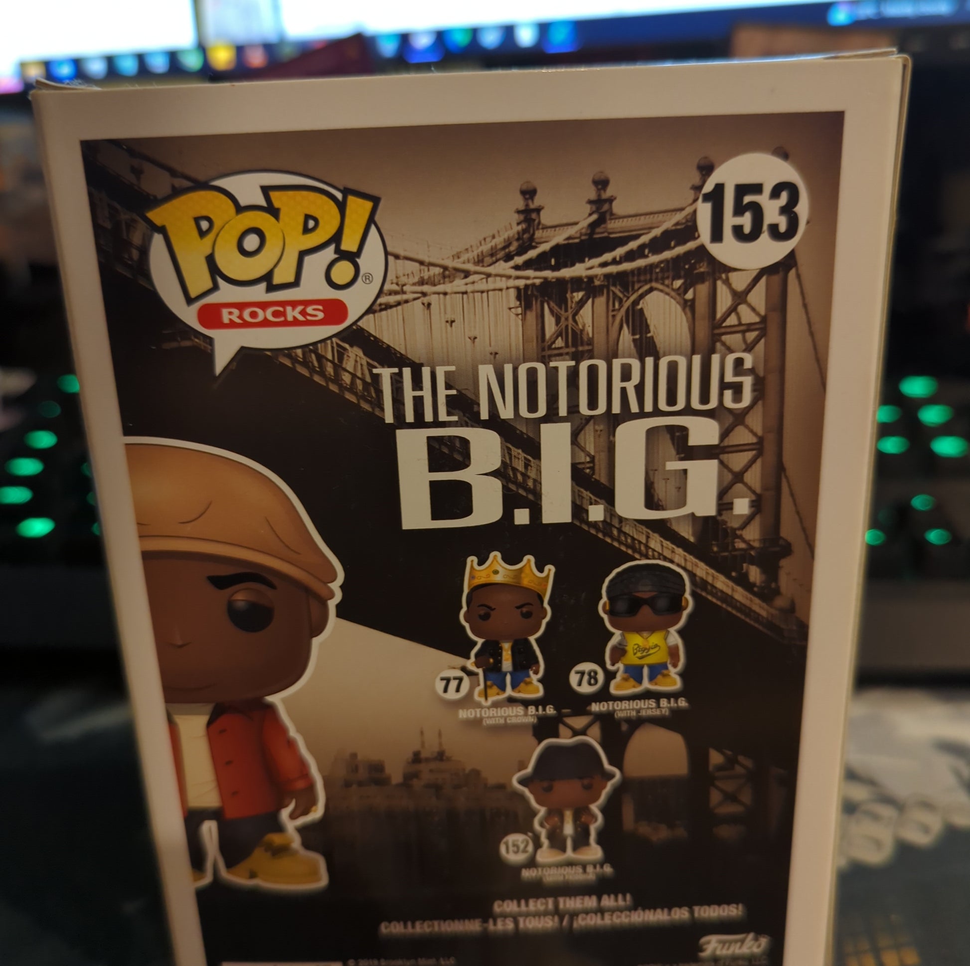 FUNKO POP VINYL - The Notorious BIG - 153 - Rap FRENLY BRICKS