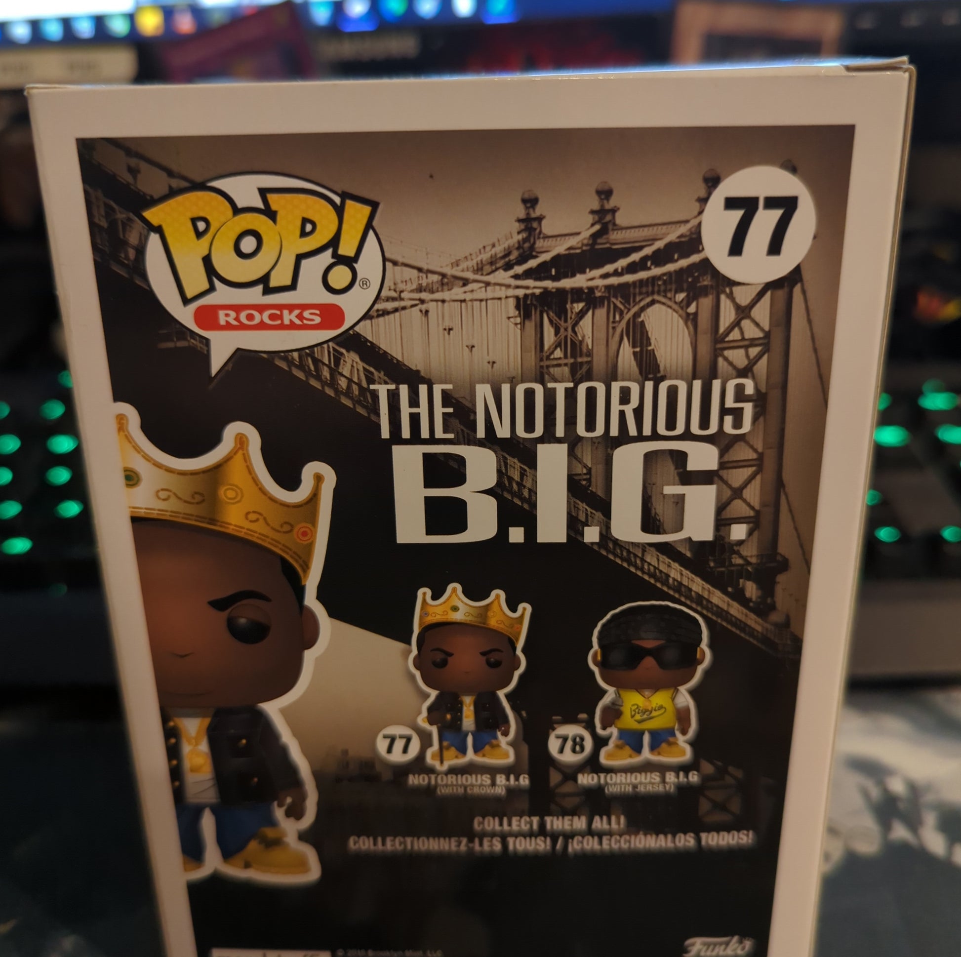 FUNKO POP VINYL - The Notorious BIG - 77 - Crown FRENLY BRICKS