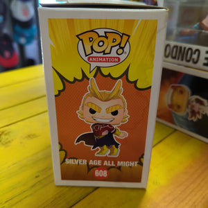 FUNKO POP VINYL - SILVER AGE ALL MIGHT - 608 - MY HERO ACADEMIA FRENLY BRICKS