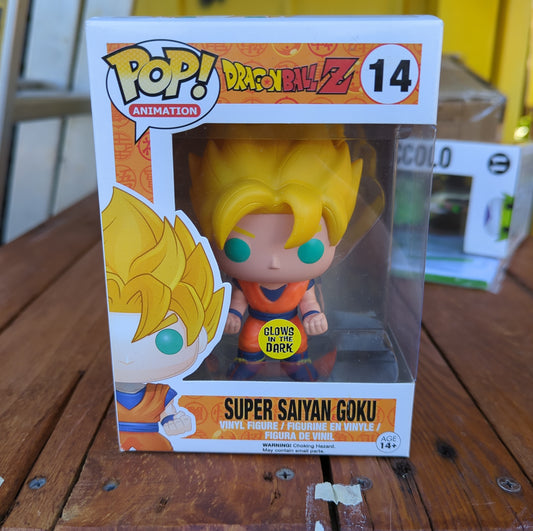 FUNKO POP VINYL - Super Saiyan Goku - GLOW 14 FRENLY BRICKS