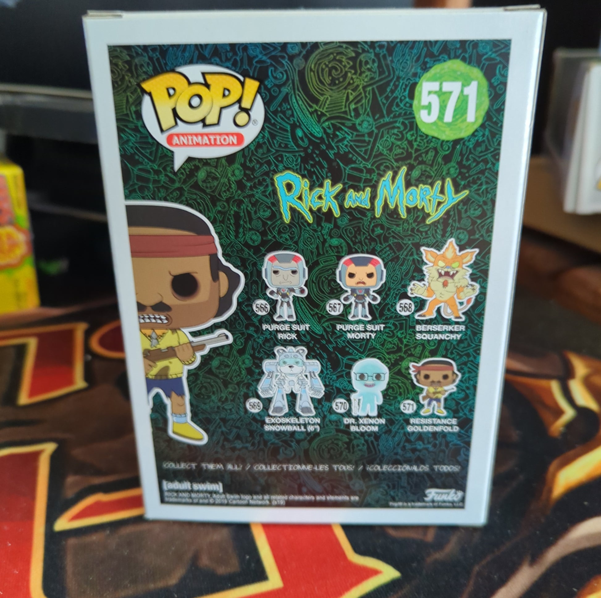 FUNKO POP VINYL - Resistance Goldenfold - 571 - Rick and Morty FRENLY BRICKS - Open 7 Days