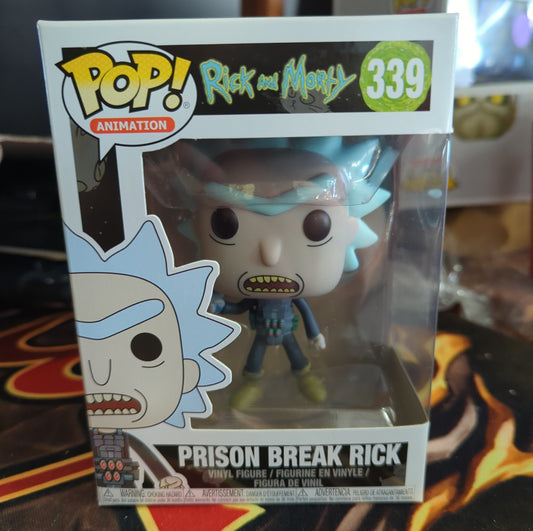 FUNKO POP VINYL - Prison Break Rick - 339 - Rick and Morty FRENLY BRICKS - Open 7 Days