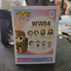 FUNKO POP VINYL - WONDER WOMAN Golden Armor Shield 329 DC FRENLY BRICKS - Open 7 Days