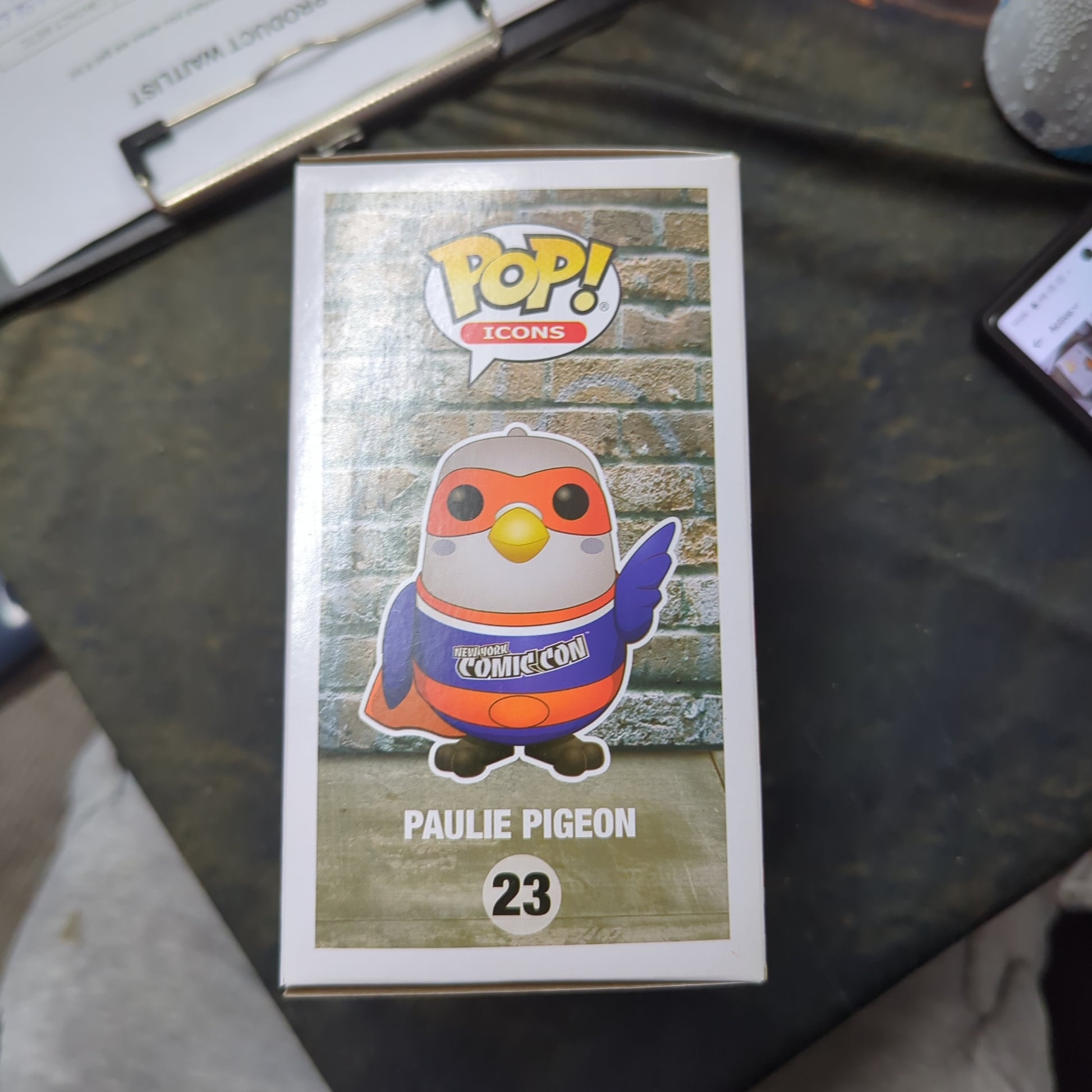 FUNKO POP VINYL - PAULIE PIGEON - 23 COMIC CON FRENLY BRICKS - Open 7 Days