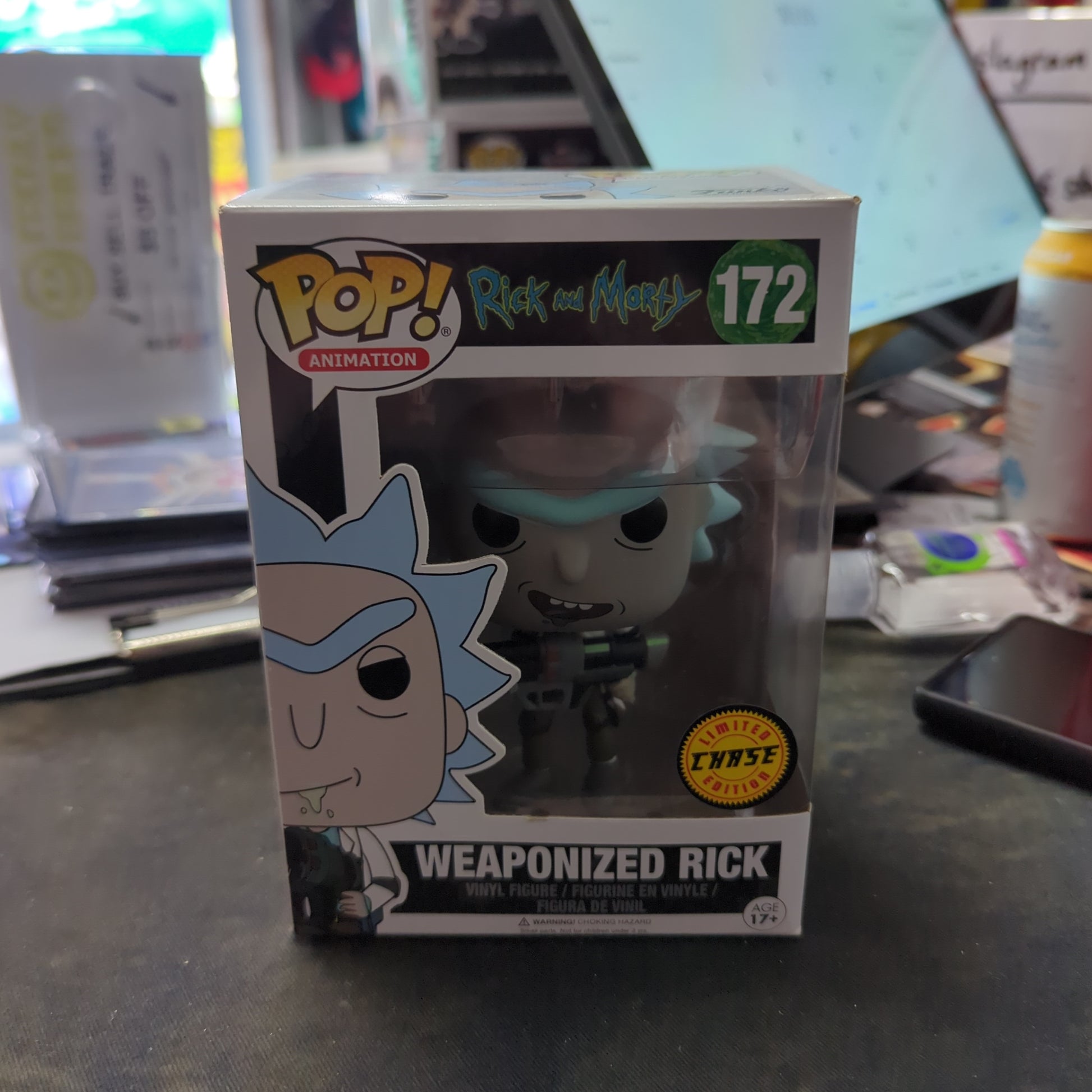 FUNKO POP VINYL - Weaponized Rick - 172 chase FRENLY BRICKS - Open 7 Days