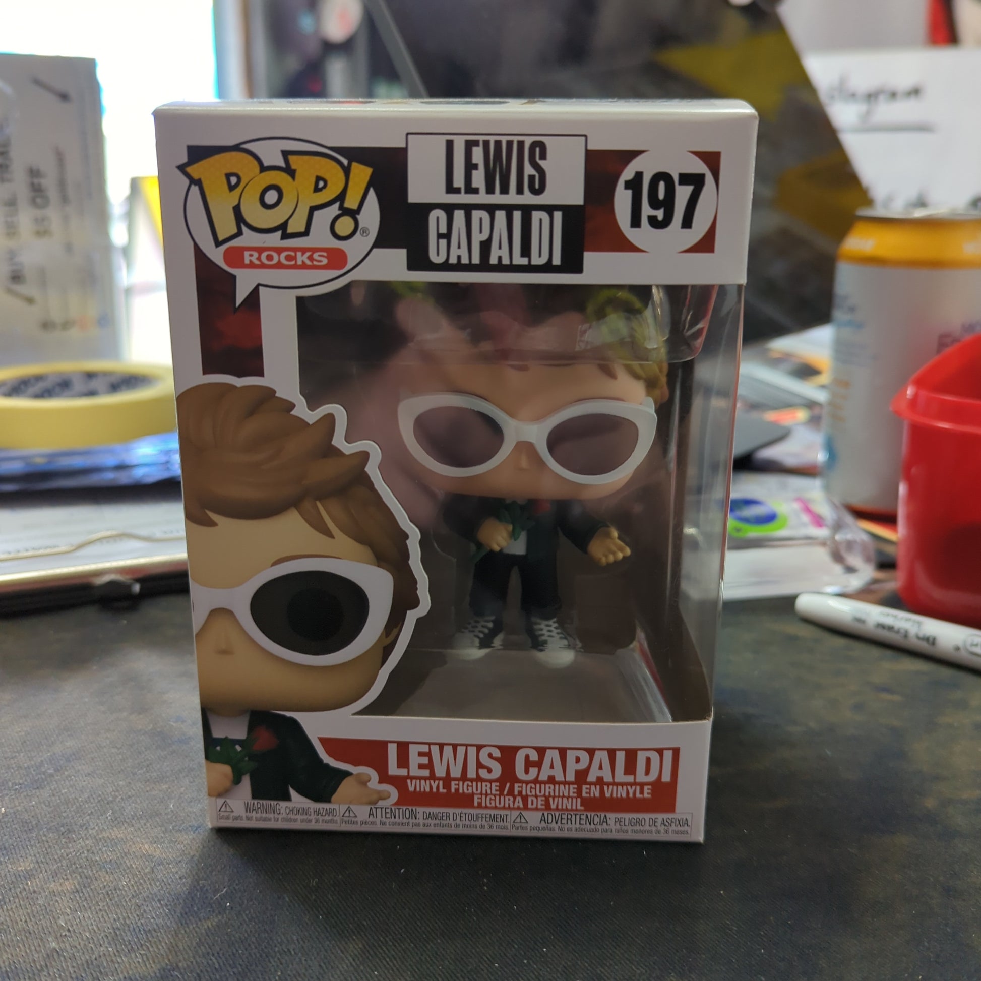 FUNKO POP VINYL - LEWIS CAPALDI 197 - ROCKS FRENLY BRICKS - Open 7 Days