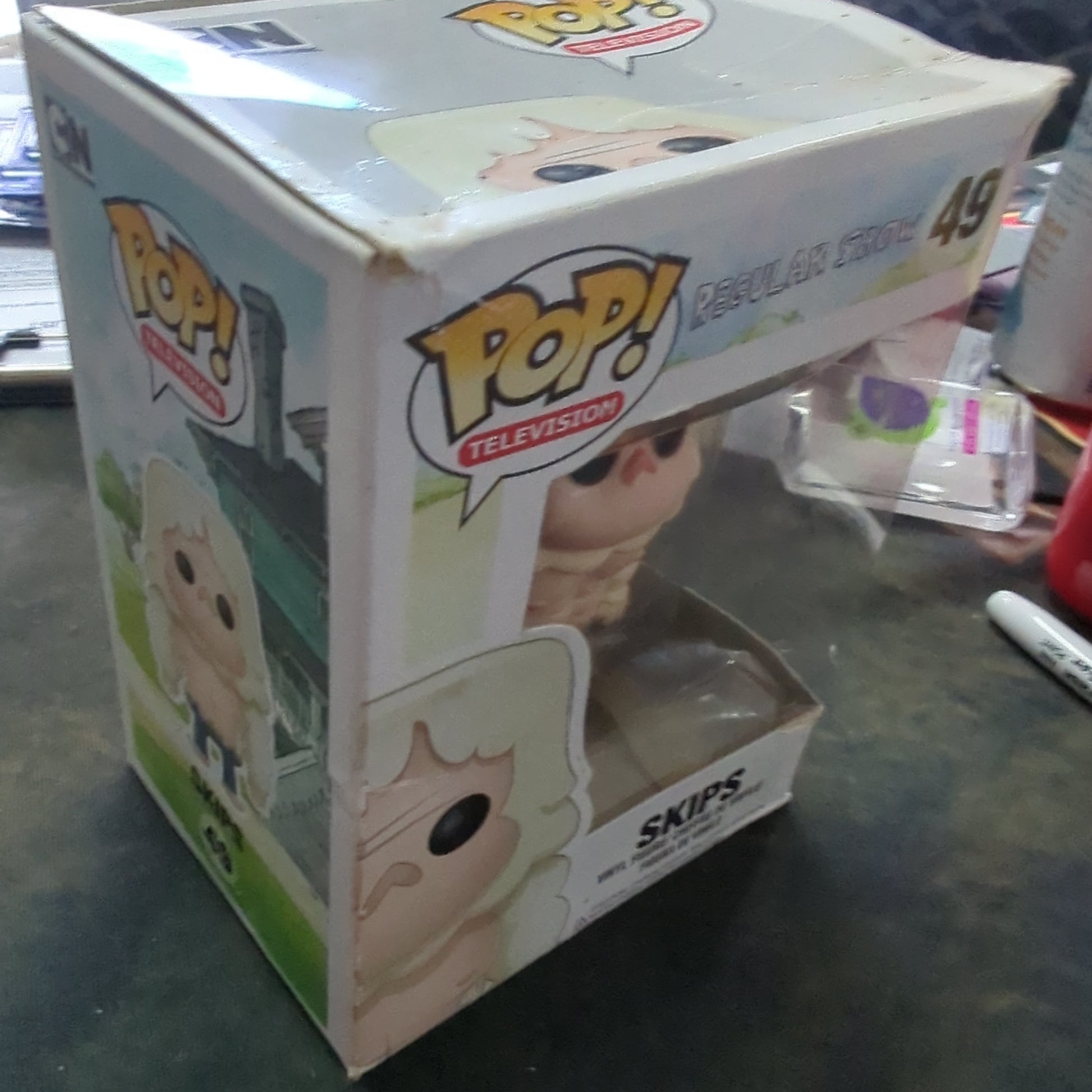 FUNKO POP VINYL - SKIPS 49 - Regular Show - *Box Damage* FRENLY BRICKS - Open 7 Days