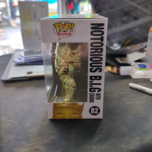 FUNKO POP VINYL - 82 - Notorious BIG Gold Chrome FRENLY BRICKS - Open 7 Days