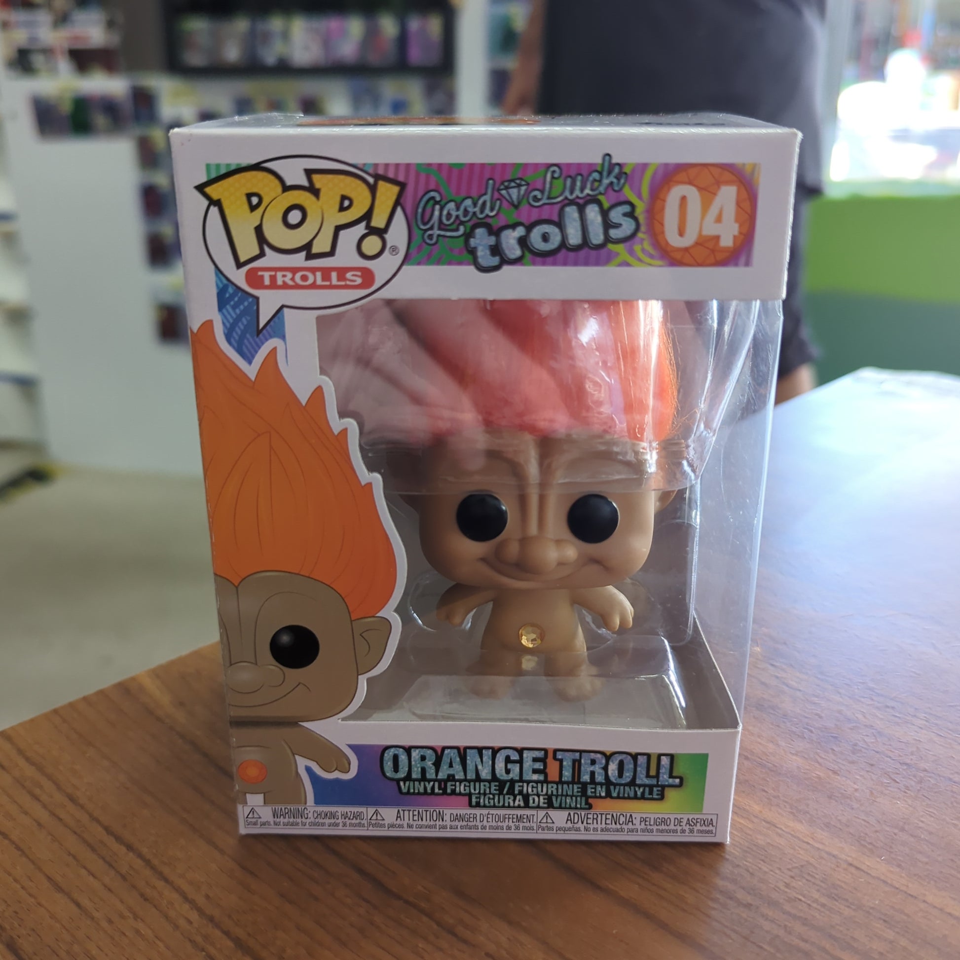 Funko Pop! Good Luck Trolls Orange Troll #04 Vinyl Figure FRENLY BRICKS - Open 7 Days