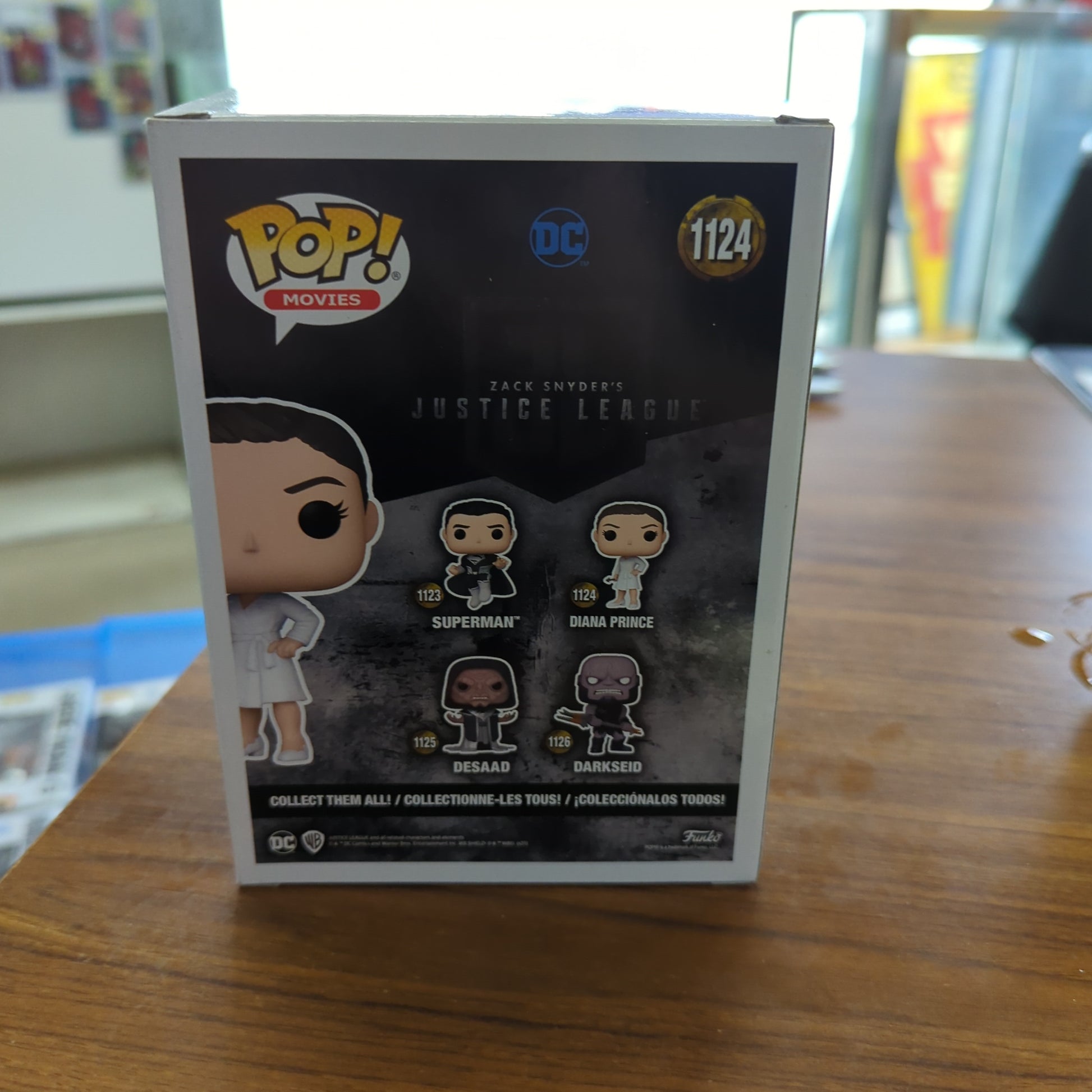 Diana Prince #1124 Funko Pop Vinyl Zack Snyders Justice League FRENLY BRICKS - Open 7 Days