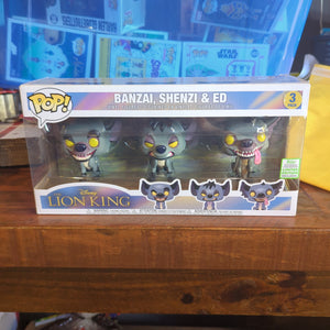 Funko Pop Disney Lion King Hyenas 3 Pack 2019 Spring Convention Exclusive FRENLY BRICKS - Open 7 Days