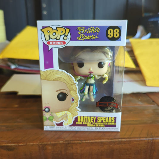 Britney Spears - Britney Spears Slave 4 U Metallic Pop! Vinyl Figure (RS) #98 FRENLY BRICKS - Open 7 Days